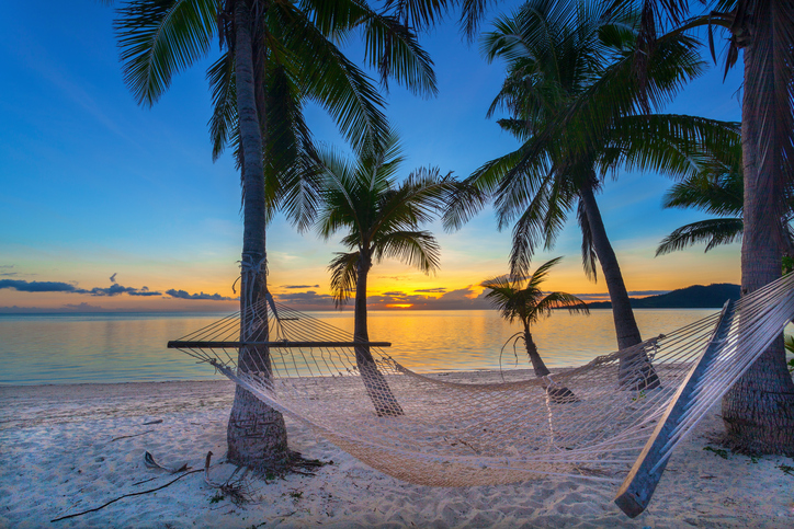 beach - hammock - sunset